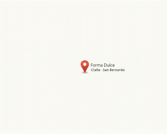 Mapa mostrando la ubicación de Forma Dulce en Calle de San Bernardo, Madrid.